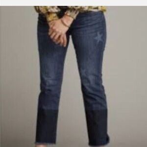 CAbi Slim Boyfriend Celebrity Star Print Jeans